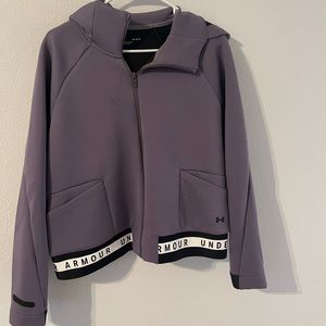 Purple Under Armour zip up jacket